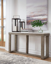 Warmstead Furniture - Ashley Furniture - Loyaska Sofa Table - Sofa Table / Brown/Ivory - T789-4